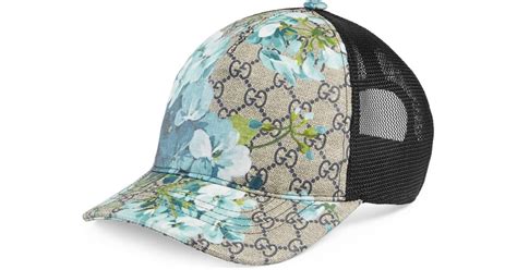 blaue blume gucci cap